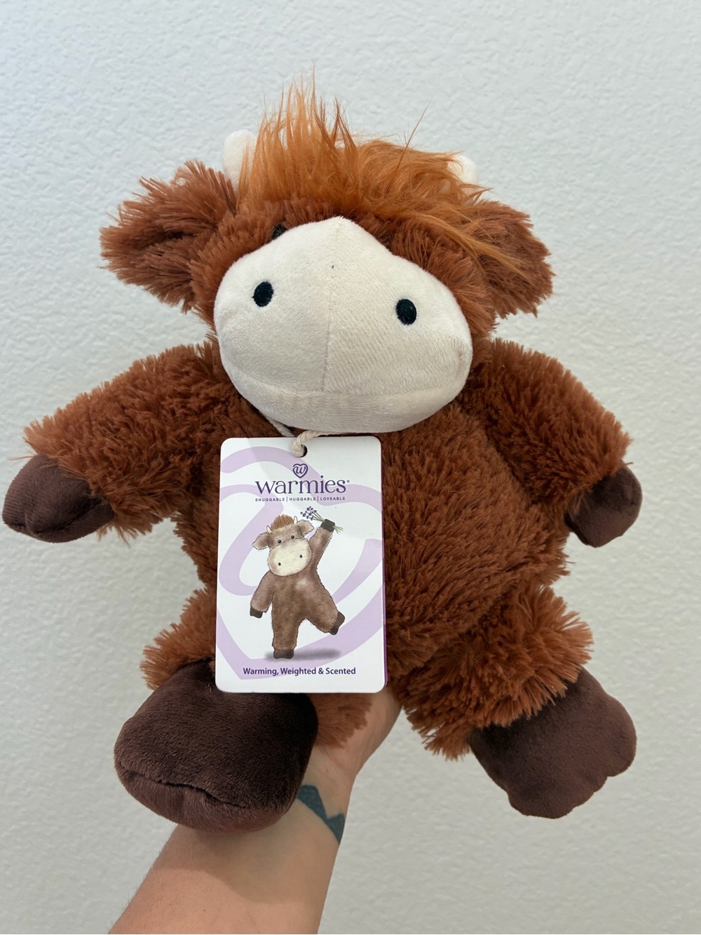 Warmies Highland Cow Plush Lavender Scented